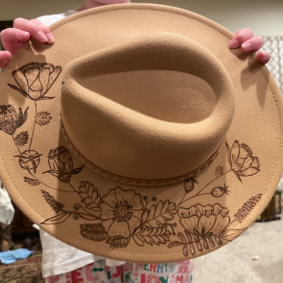 Fedora hat hand burned - Picture 3 of 3